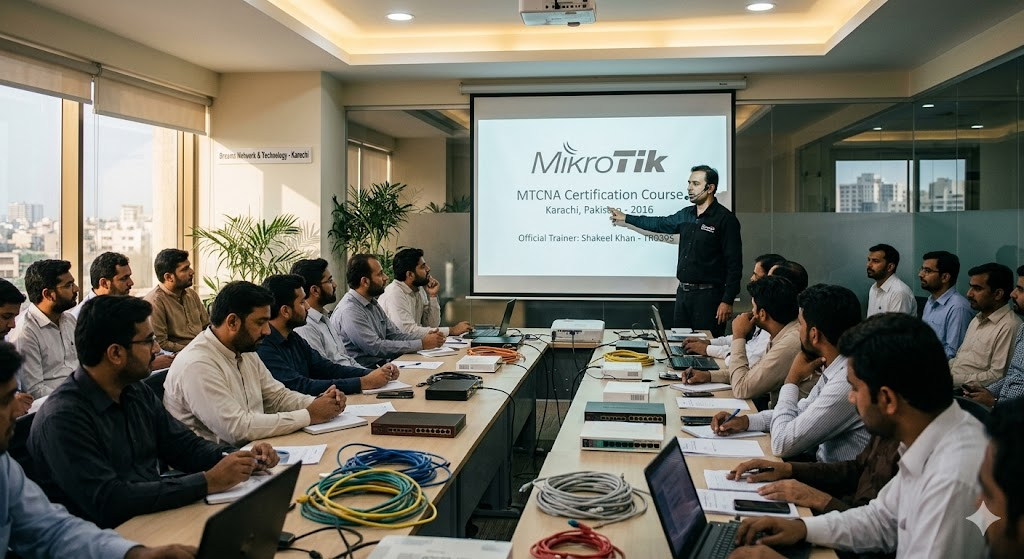 Certified MikroTik Trainer of Pakistan